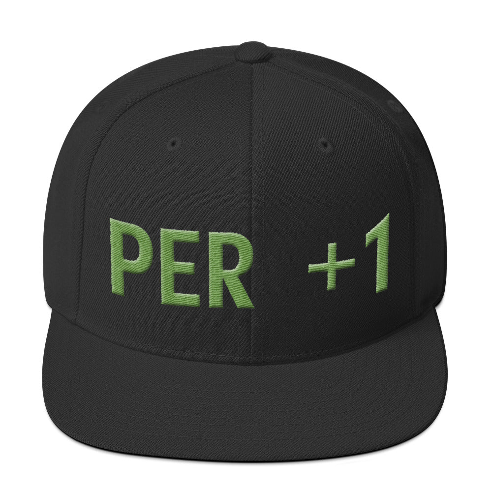 Perception +1 snapback hat