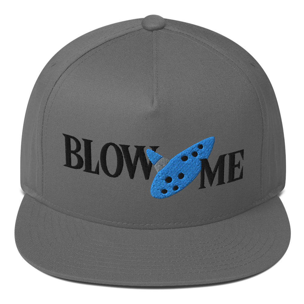 Blow Me Ocarina snapback hat