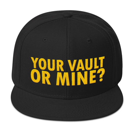 Your Vault or Mine? black/gold variant snapback