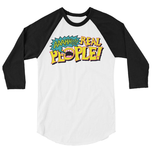 AAAHH!!! Real People! baseball t-shirt