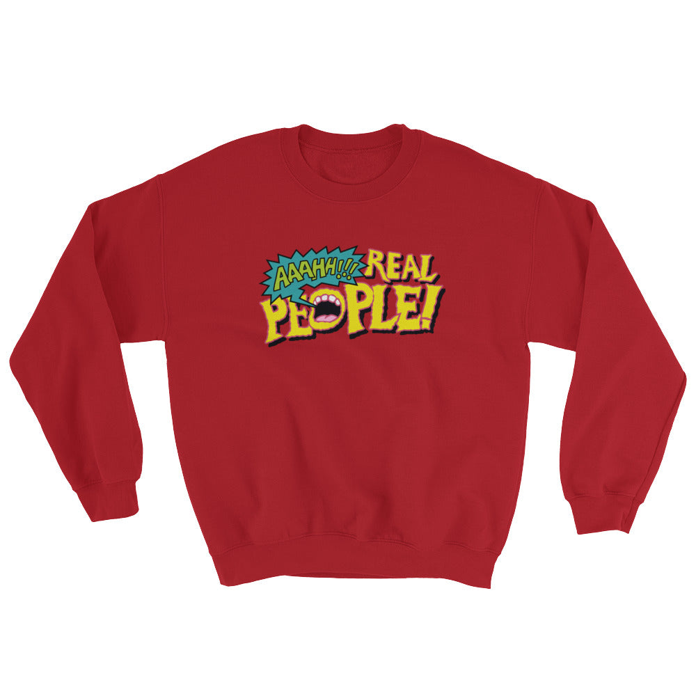 AAAHH!!! Real People! crewneck sweatshirt