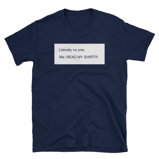 READ MY t-shirt
