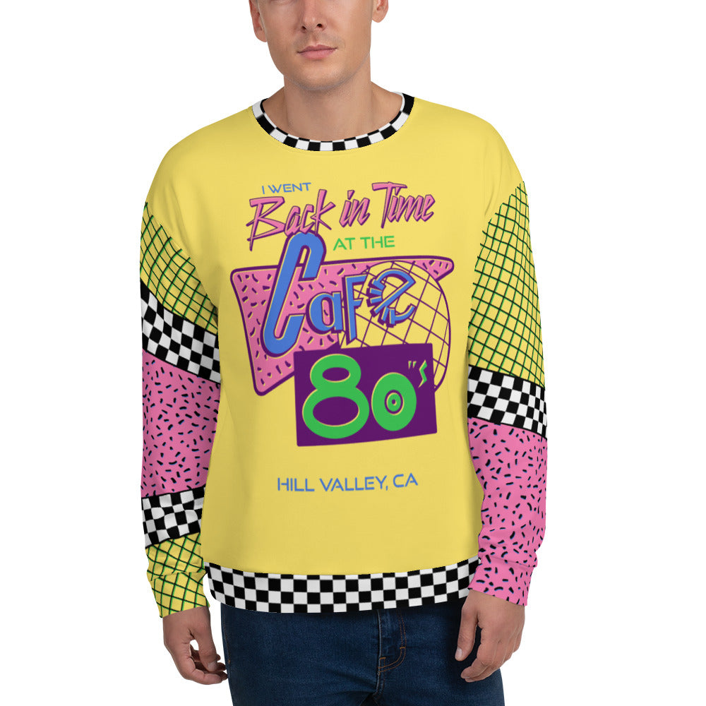 Cafe 80s Allover crewneck sweatshirt
