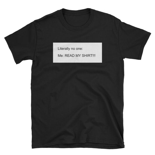 READ MY t-shirt