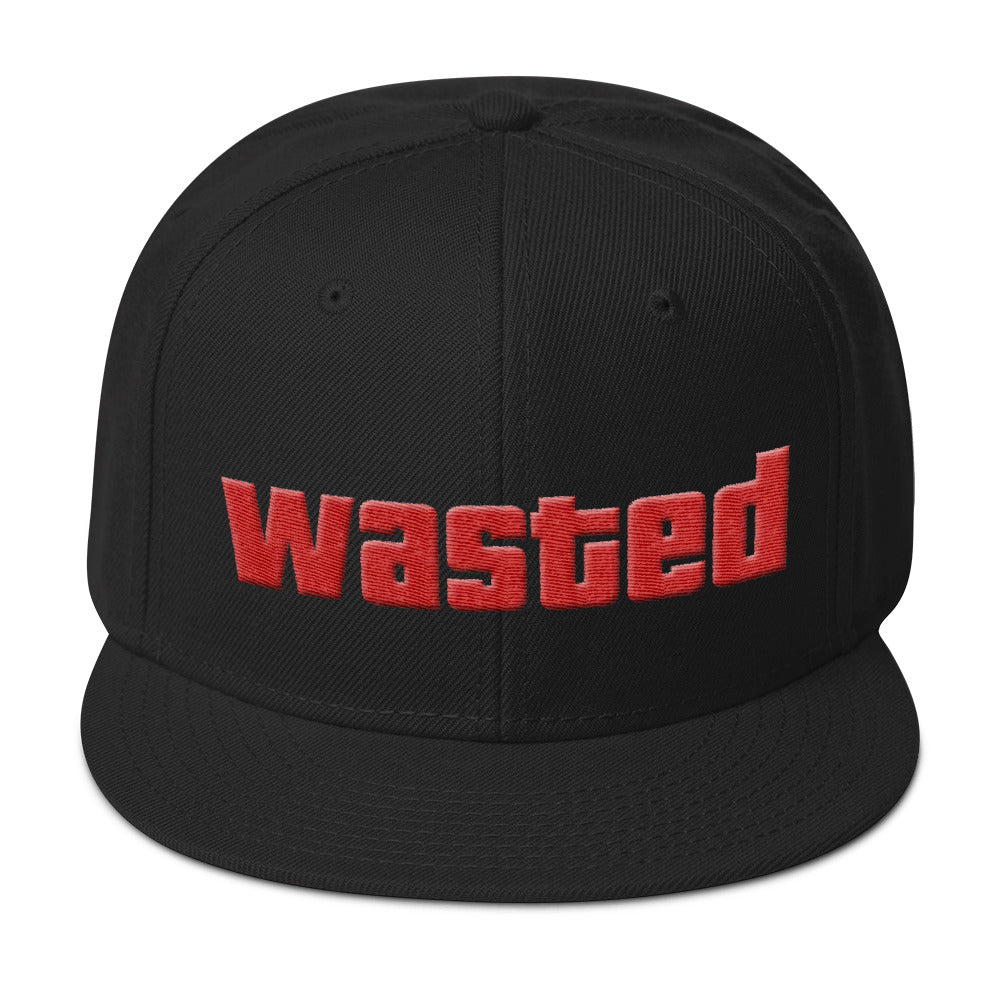 Wasted snapback hat