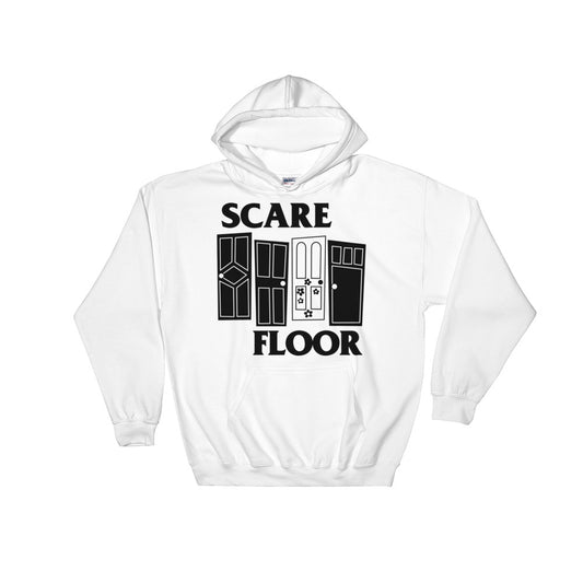Scare Floor pullover hoodie (WHITE)