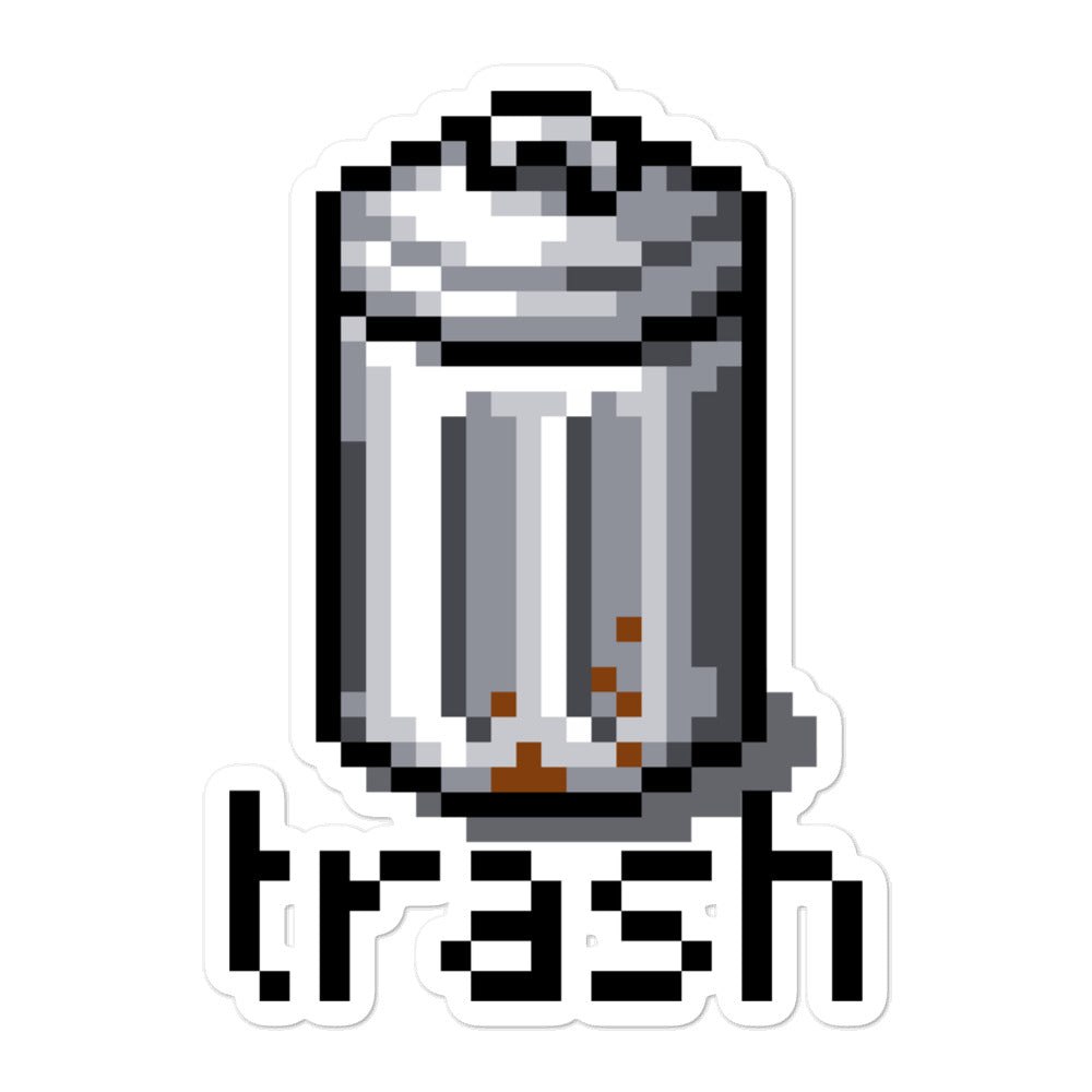 Trash sticker