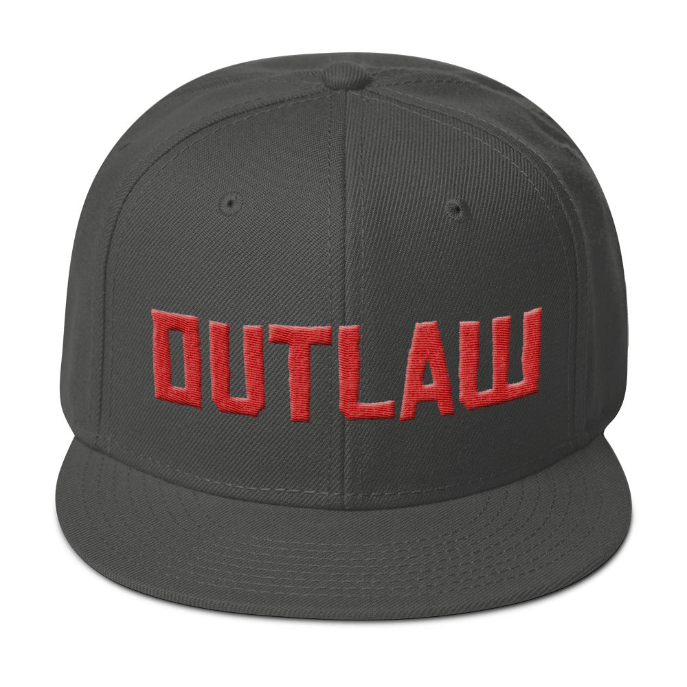 Outlaw 3D puff snapback hat