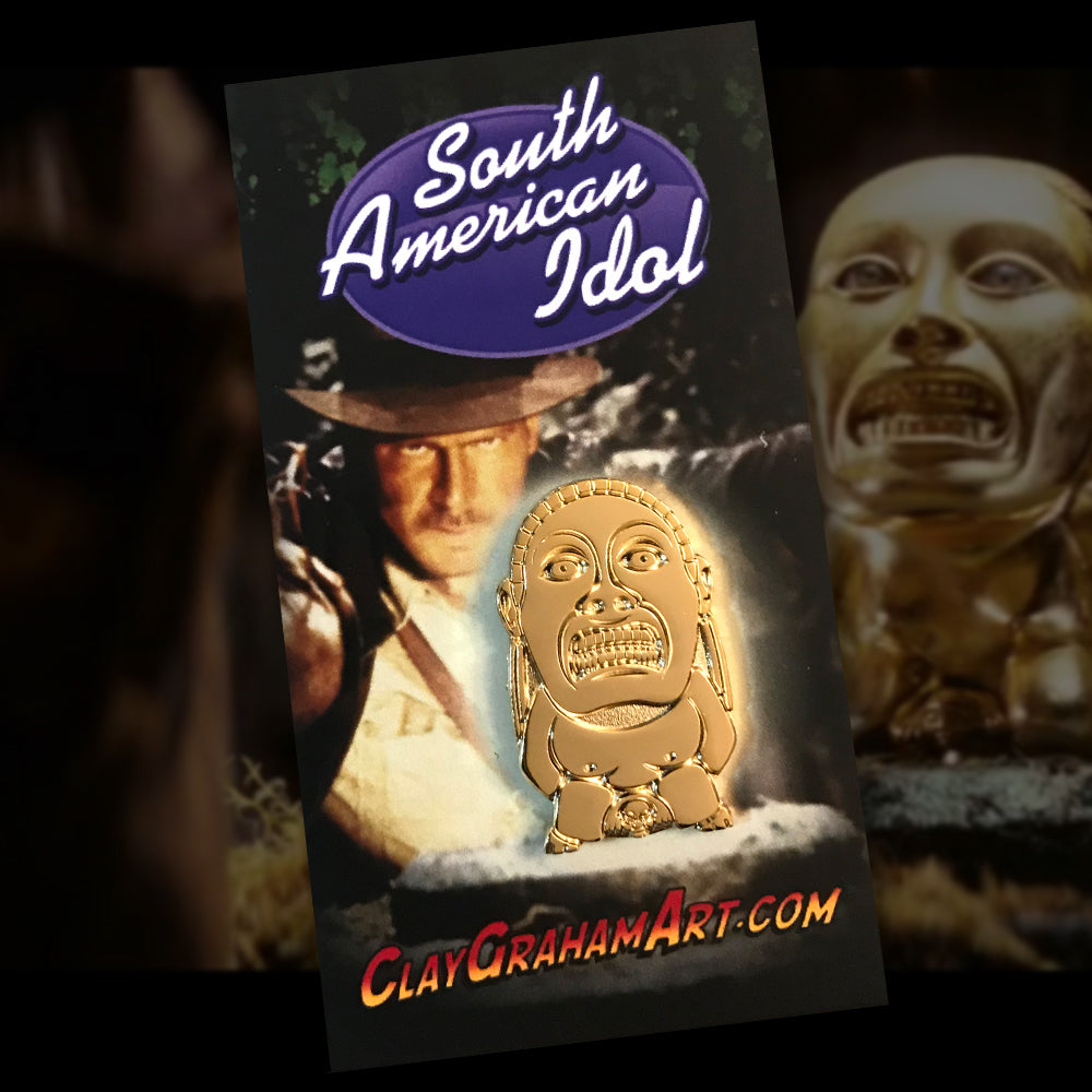 South American Idol 1.25" Die-struck Pin