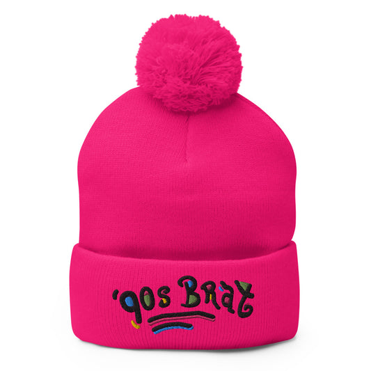 90s Brat beanie w/ pom