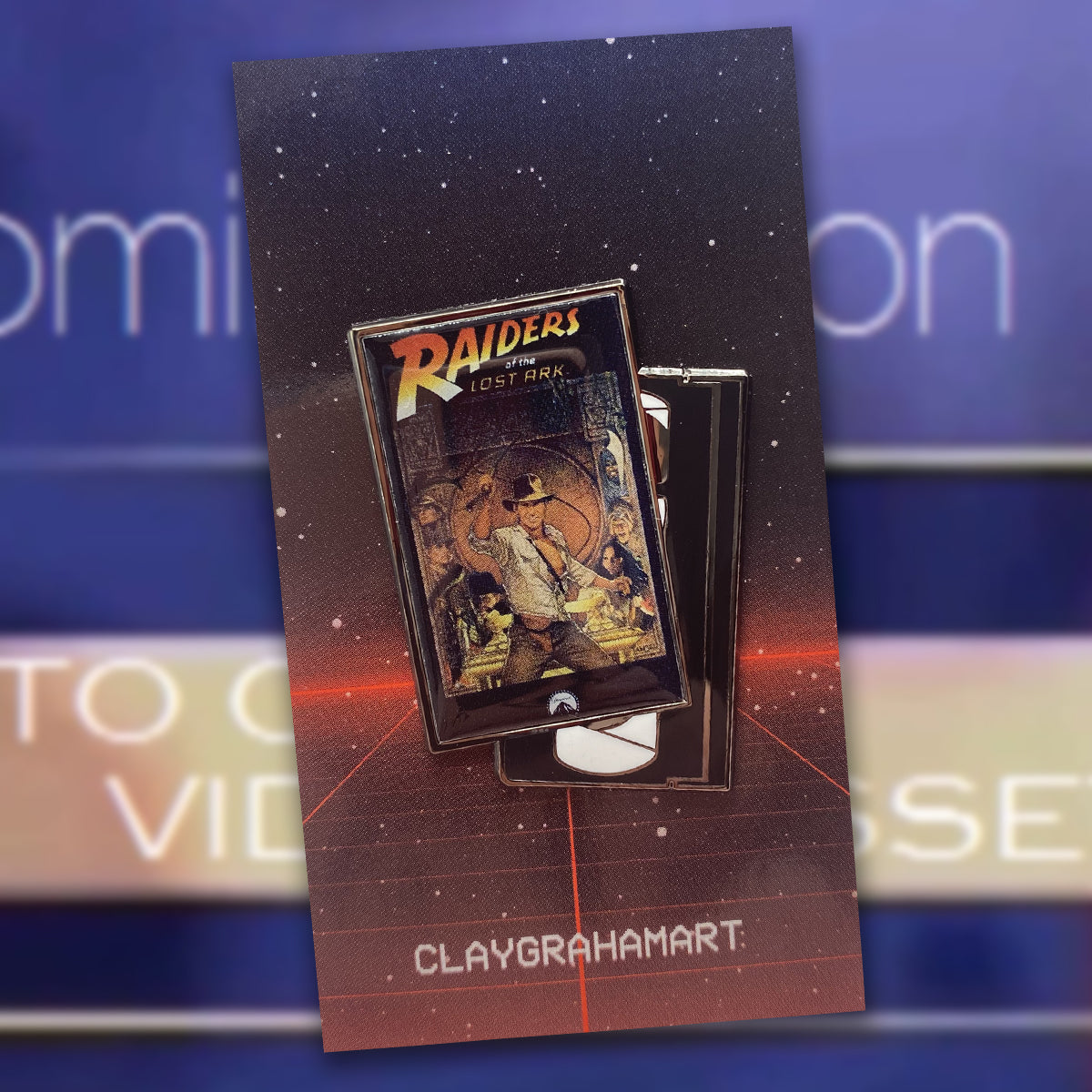 Now Available On VHS 1.75" hard enamel / digital offset pin