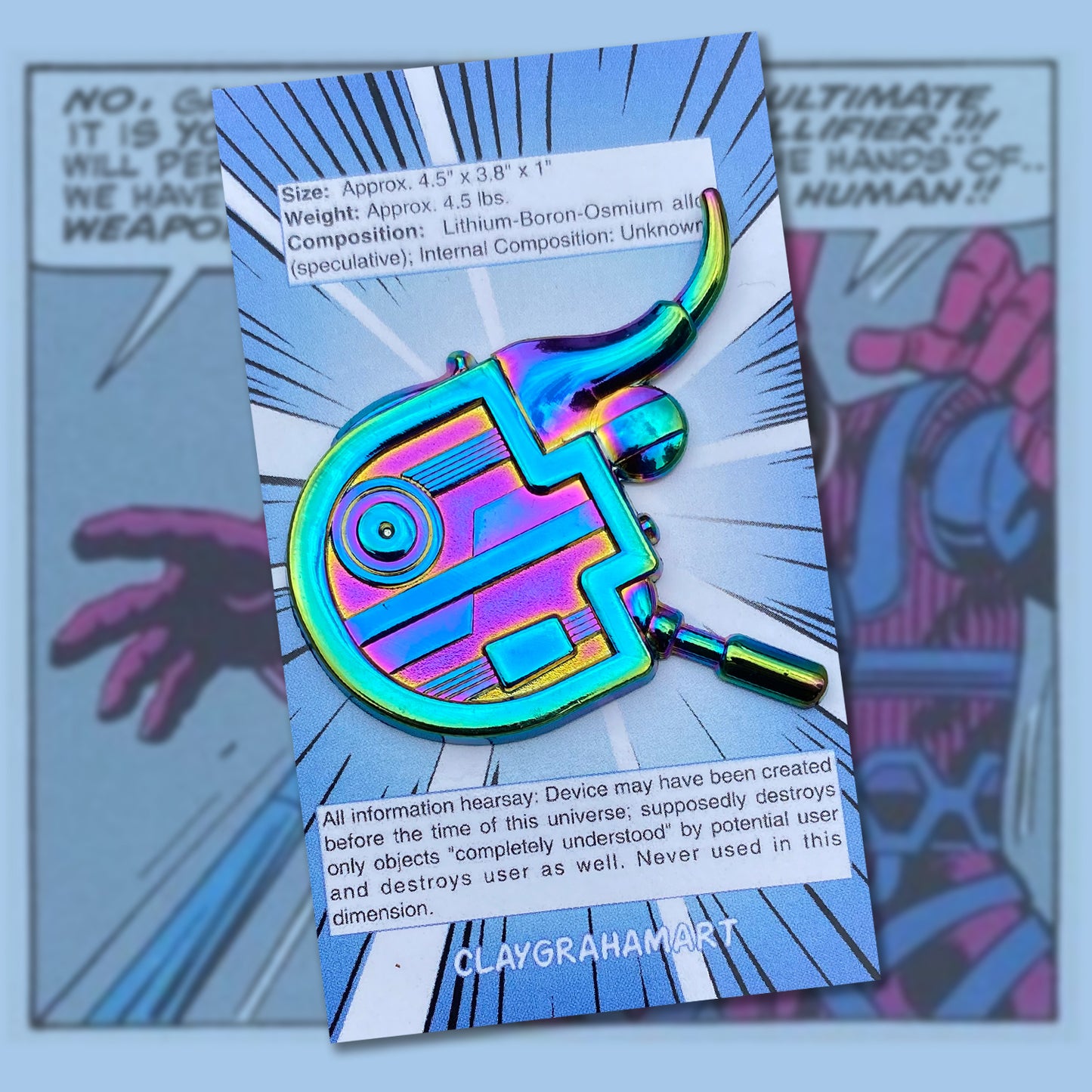 Ultimate Nullifier  2" 3-D molded pin