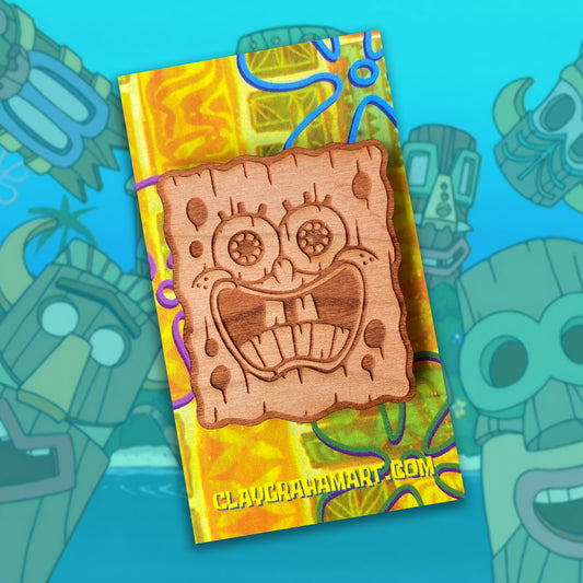 Undersea Pals Tiki Mask wooden pin