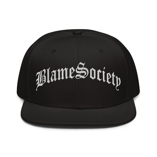 Blame Society snapback hat