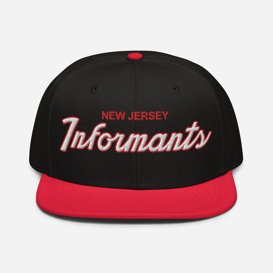 NJ Informants snapback hat