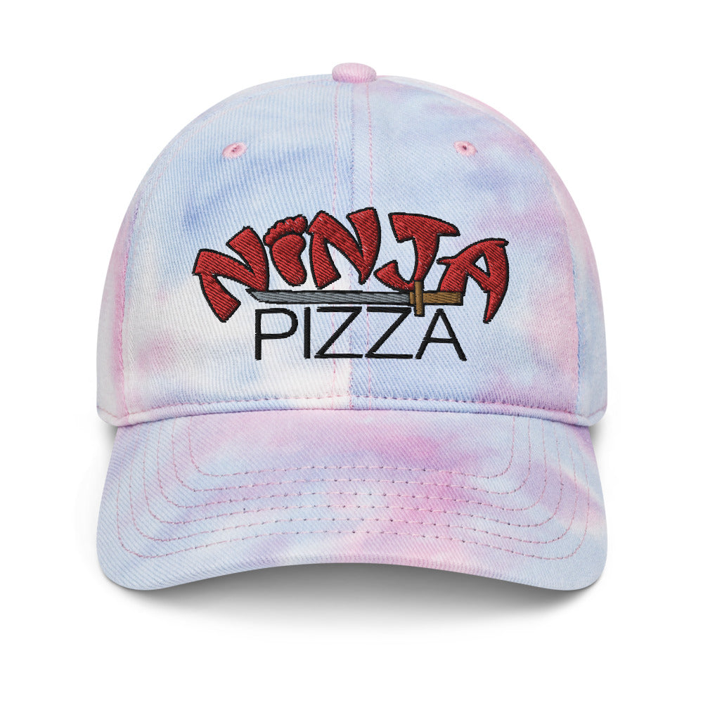 Ninja Pizza tie-dye dad hat