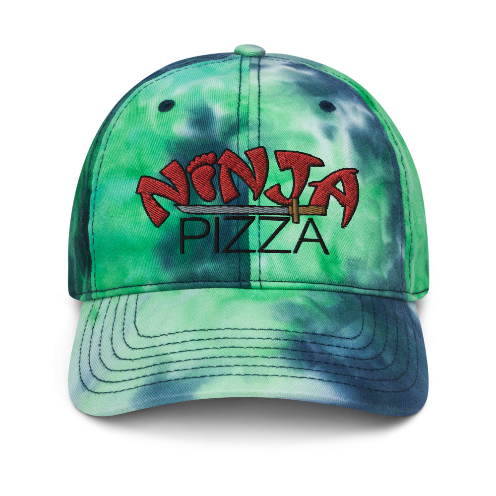 Ninja Pizza tie-dye dad hat