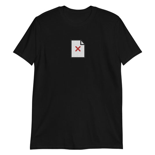 Missing Image File embroidered t-shirt