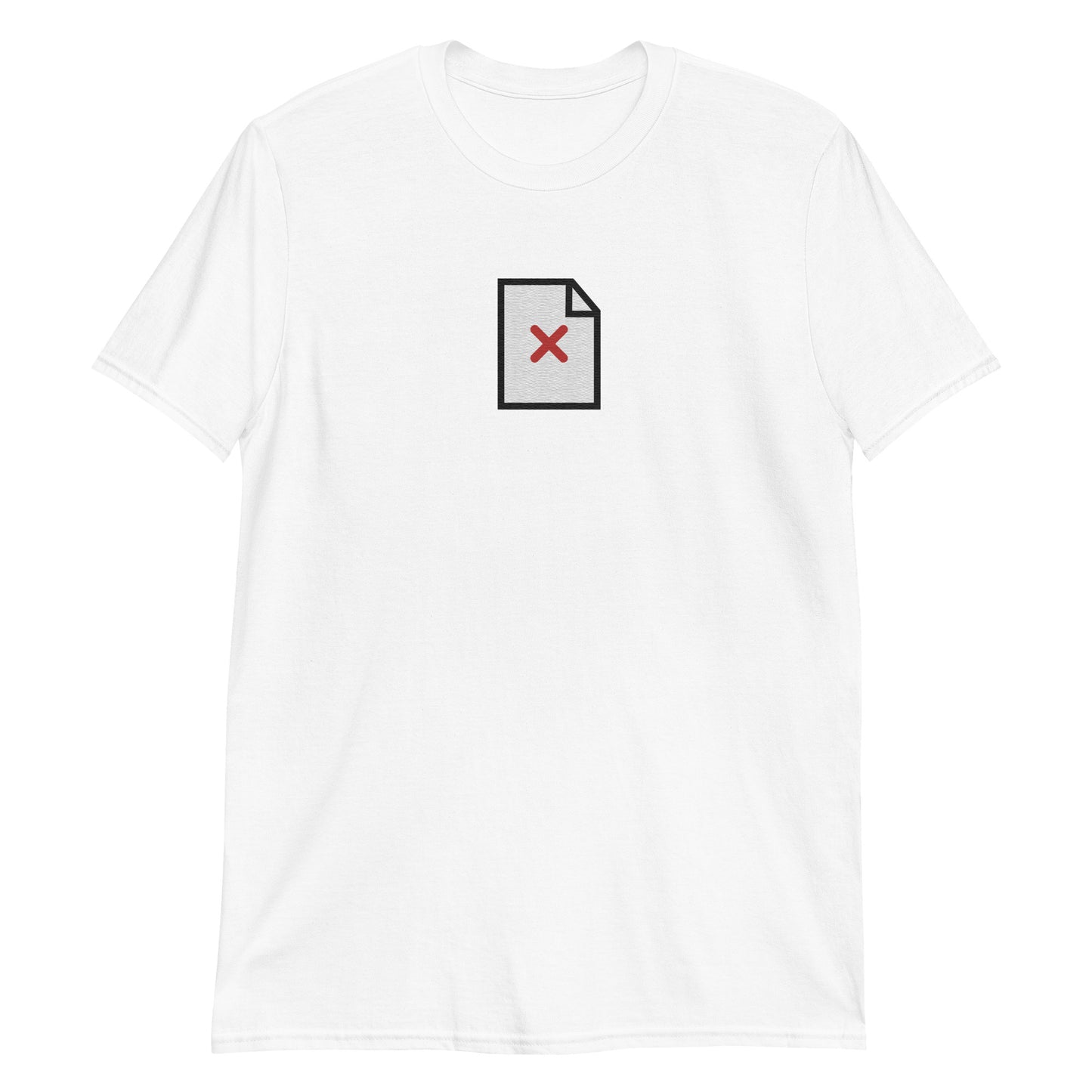 Missing Image File embroidered t-shirt