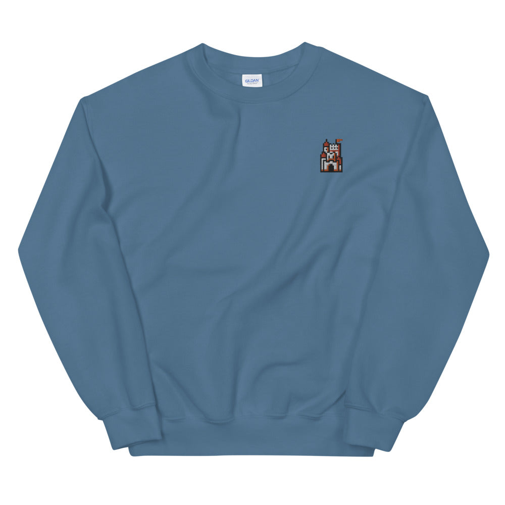 Pixel Castle embroidered crewneck sweatshirt