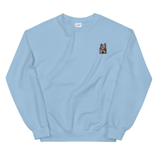 Pixel Castle embroidered crewneck sweatshirt