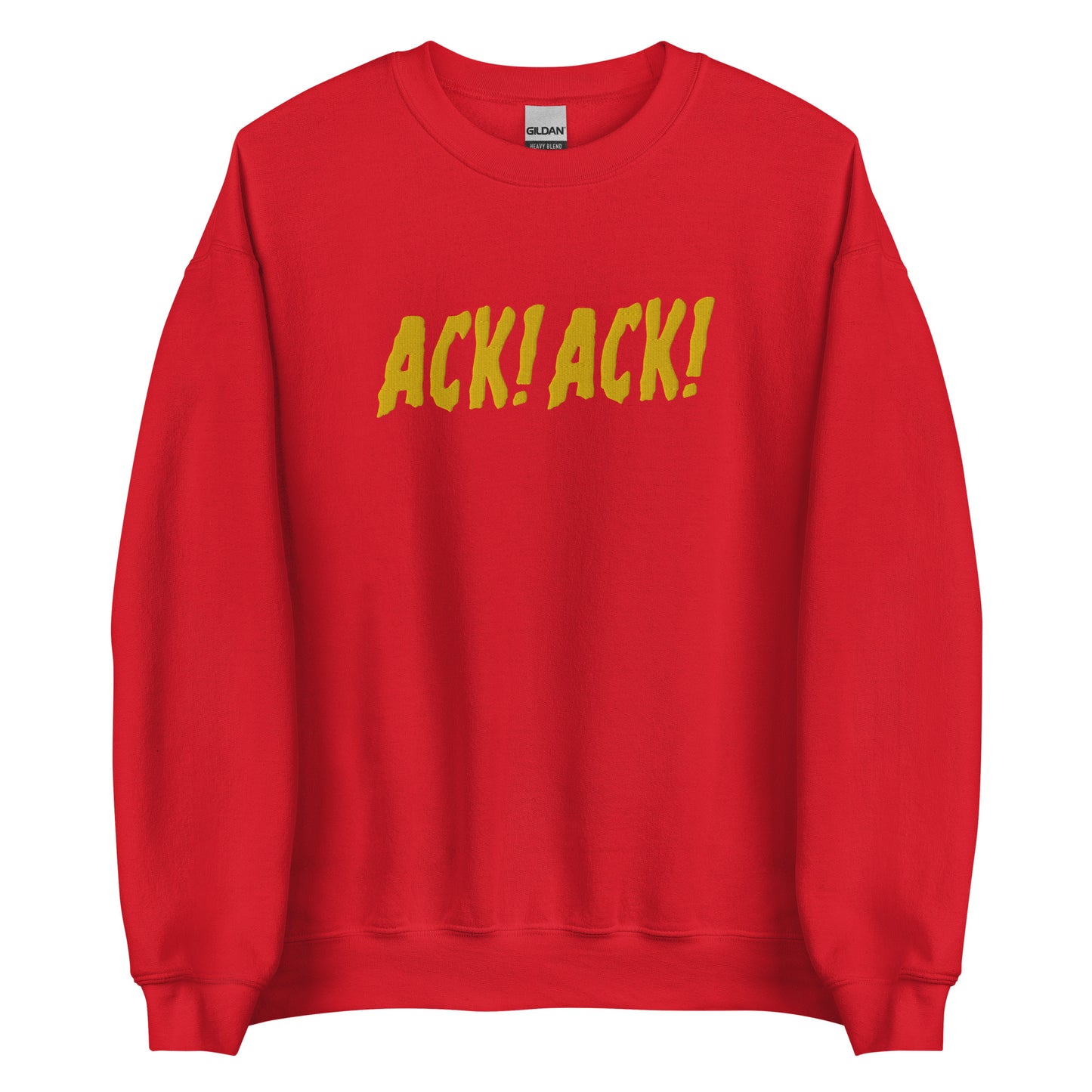 ACK! ACK! embroidered crewneck sweatshirt