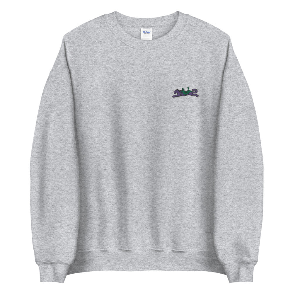 La Panthère embroidered crewneck sweatshirt