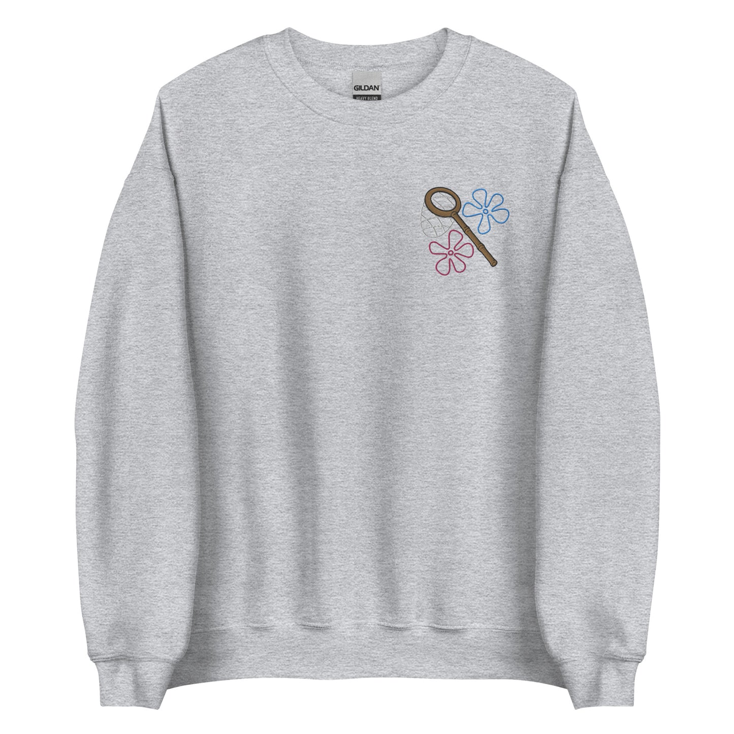 Jellyfish Net embroidered crewneck sweatshirt
