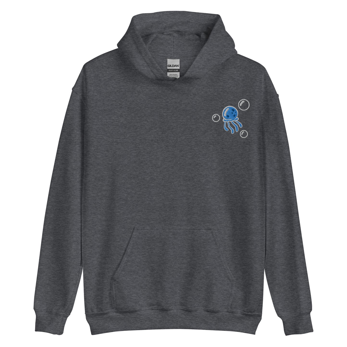 Jellyfish BLUE embroidered pullover hoodie