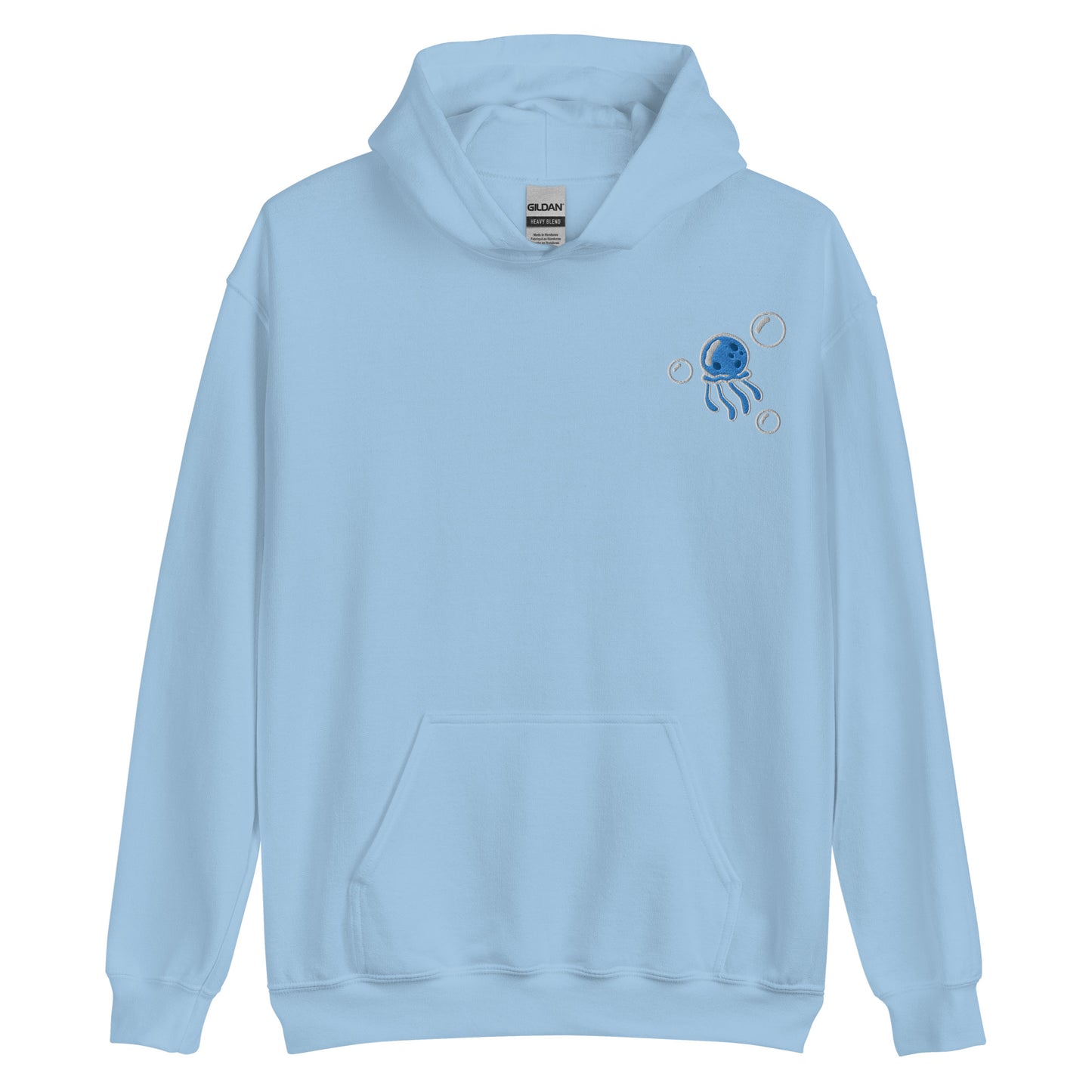 Jellyfish BLUE embroidered pullover hoodie