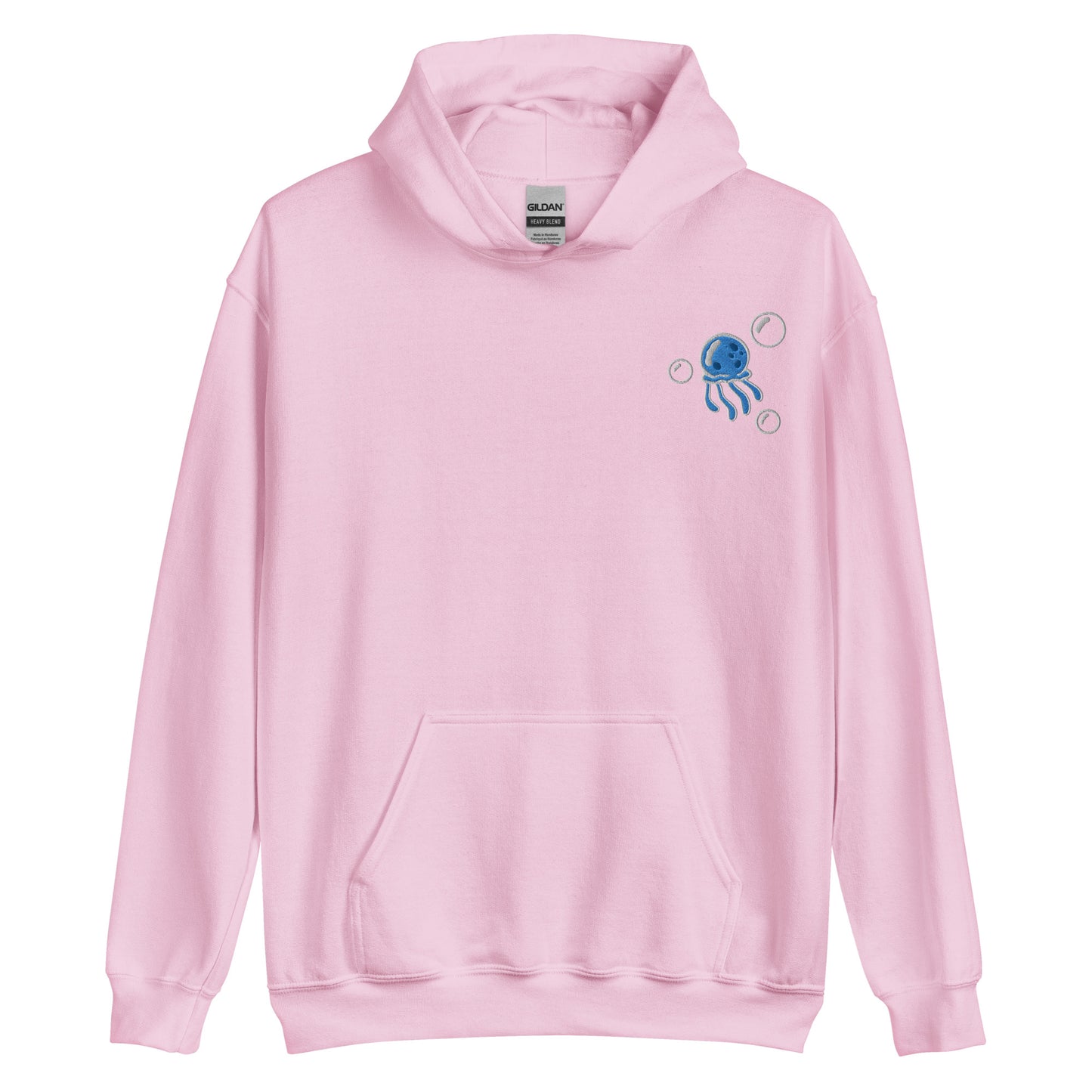 Jellyfish BLUE embroidered pullover hoodie