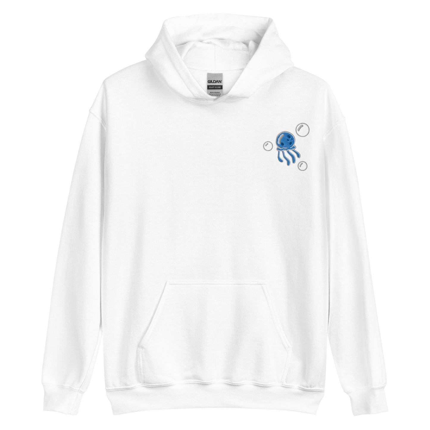 Jellyfish BLUE embroidered pullover hoodie