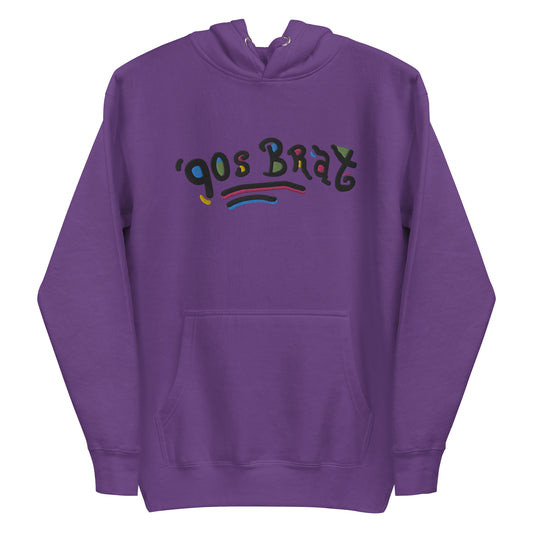 90s Brat embroidered hoodie