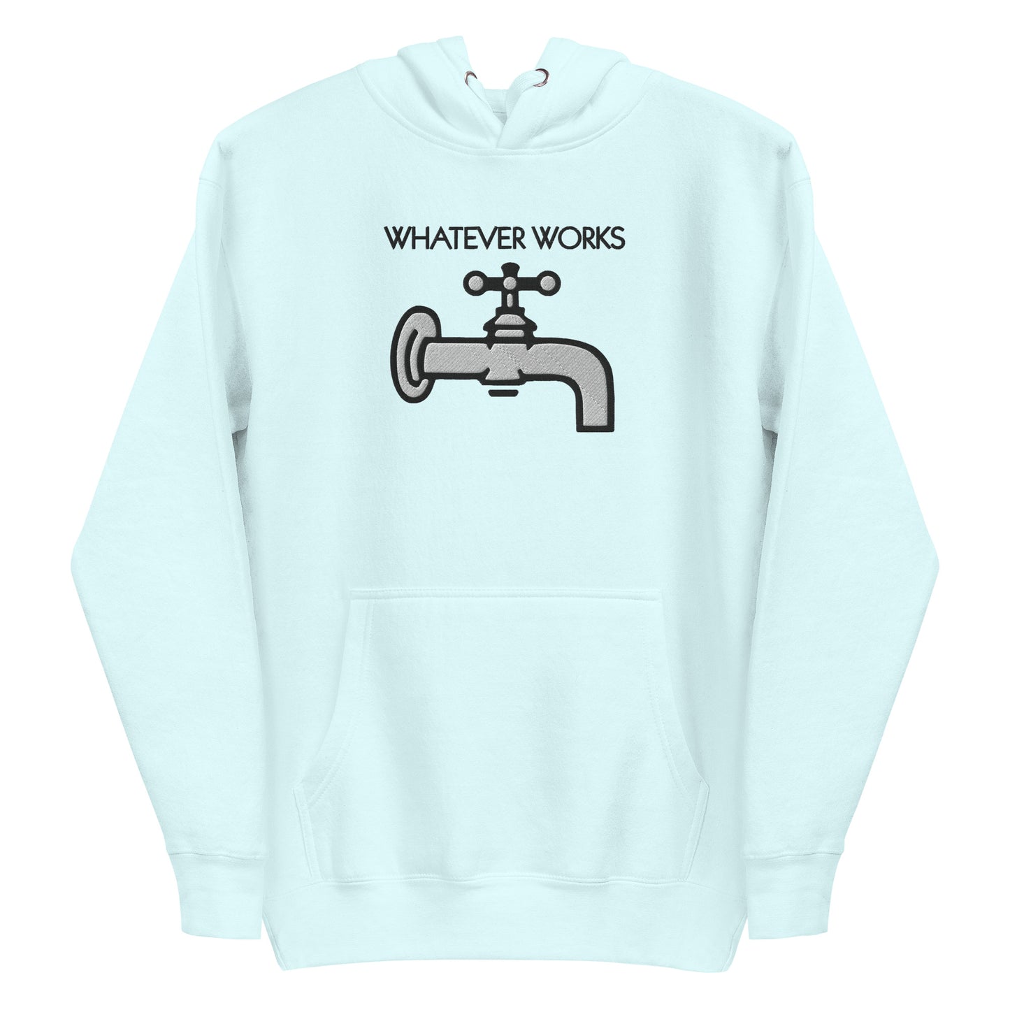 Whatever Works embroidered hoodie