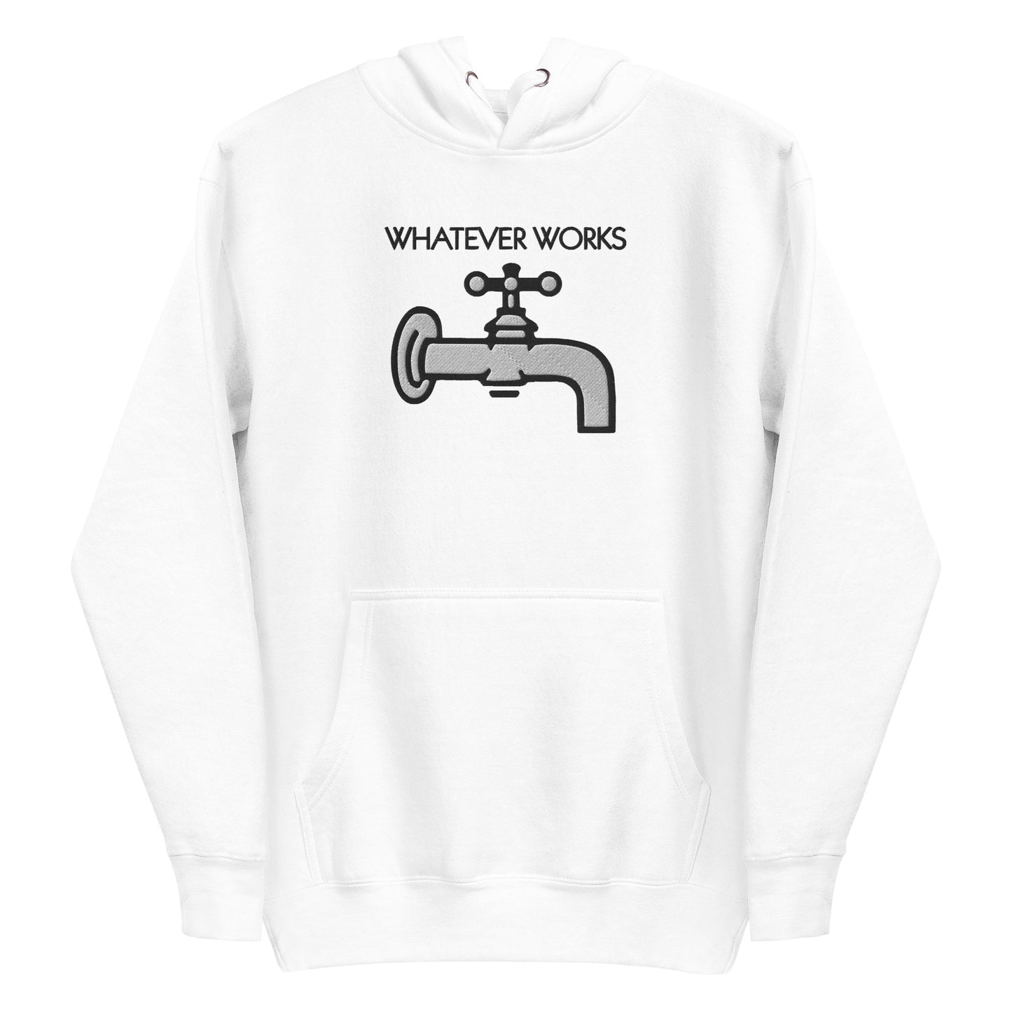 Whatever Works embroidered hoodie