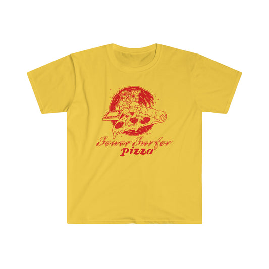 Sewer Surfer Pizza t-shirt